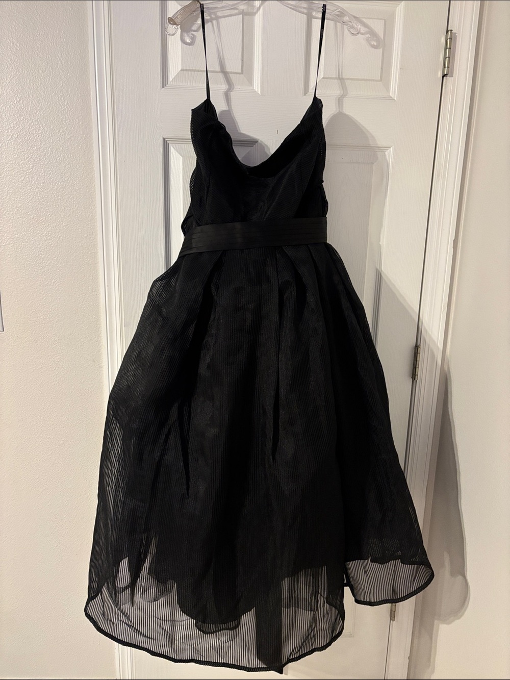 Eloquii Strapless Organza Midi Dress Elegant Black Evening Dress Plus Size 22W